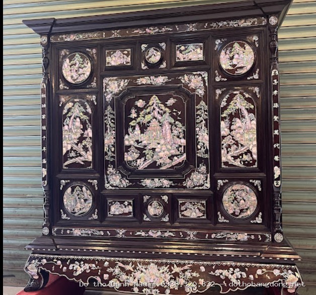 Án Gian Thờ Gỗ Gụ BT31 tại Long Biên - Bàn thờ Canh Nậu