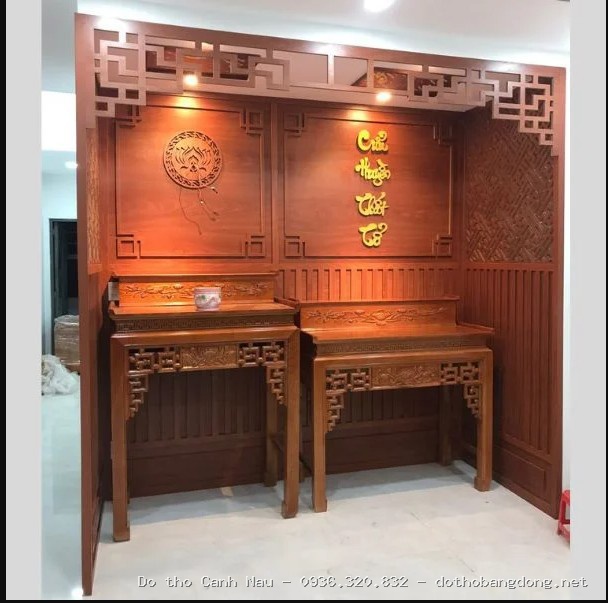 Bàn thờ chung cư ngũ phúc tại Cầu Giấy - Đồ thờ Sơn Vũ