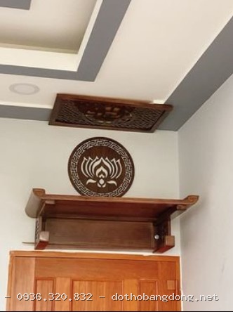 Bàn thờ gia tiên 3 tầng gỗ tràm tay cuốn 1m54 tại Hai Bà Trưng