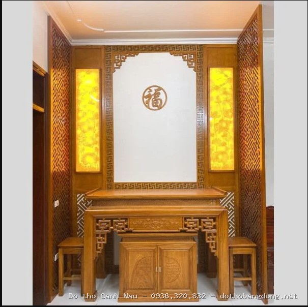 Bàn Thờ Gia Tiên Đẹp tại Tây Hồ - Đồ thờ Sơn Vũ