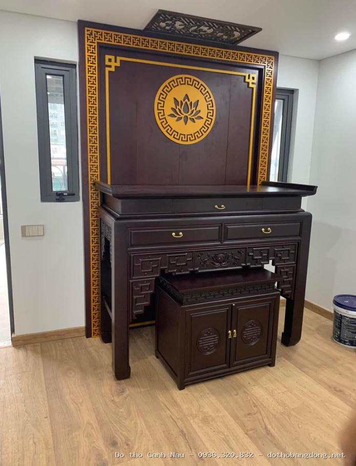 Bàn Thờ Gia Tiên Hiện Đại Đẹp BTD2207 tại Cầu Giấy - Đồ thờ Sơn Vũ
