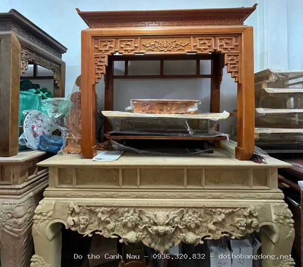 BAN THỜ MẪU BÁN CHẠY tại Hoàng Mai - Bàn thờ Canh Nậu