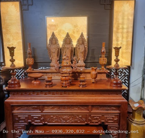 Bàn Thờ Phật  tại Cầu Giấy - Đồ thờ Sơn Vũ