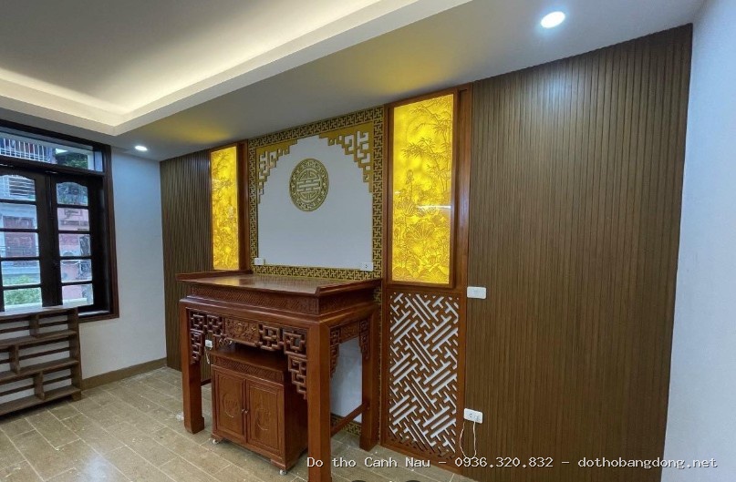 BAN THỜ PHÙ HỢP CHO CHUNG CỨ GỌN tại Hoàng Mai - Bàn thờ Canh Nậu