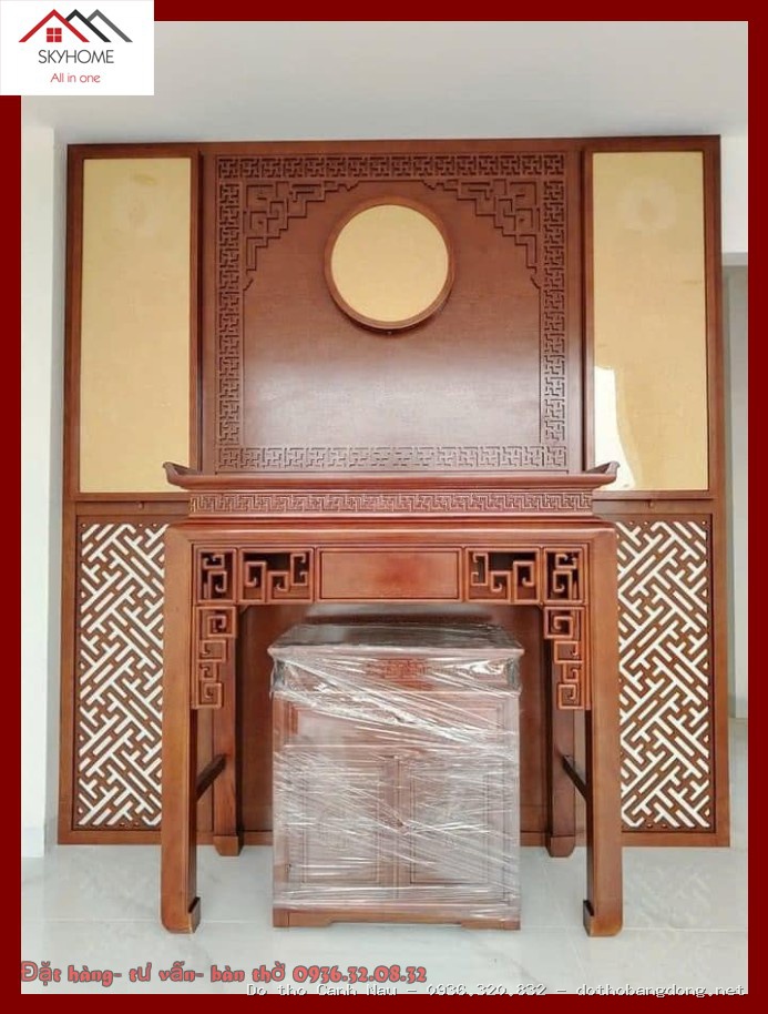 Bộ Bàn Thờ Gia Tiên Đẹp tại Nam Từ Liêm - Đồ thờ Sơn Vũ
