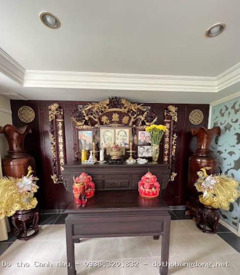 Địa chỉ làm phòng thờ đẹp tại Hoàng Mai - Bàn thờ Canh Nậu