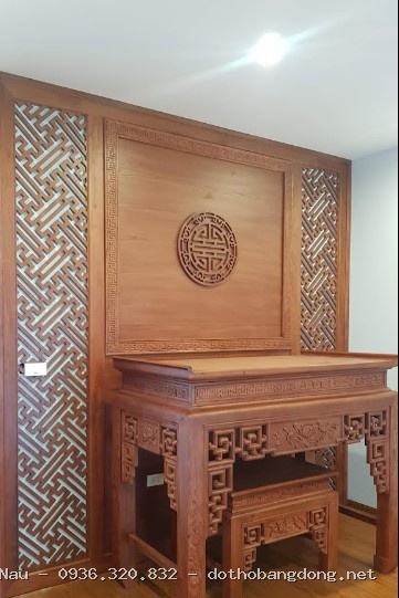 Mẫu nhà thờ tổ đẹp tại Hà Đông - Bàn thờ Canh Nậu