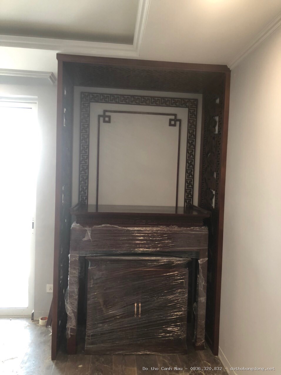 Mẫu sập thờ 2 cấp tại Đống Đa - Đồ thờ Sơn Vũ