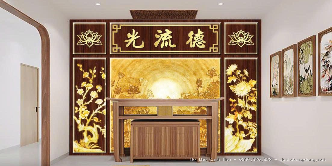 Mẫu thiết kế phòng thờ có diện tích vừa và nhỏ tại Hai Bà Trưng - Đồ thờ Sơn Vũ