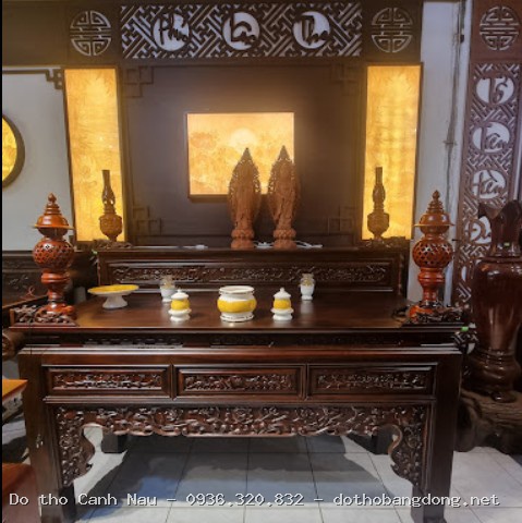 Mẫu Tủ Thờ Bàn Thờ Giá Rẻ tại Hà Đông - Đồ thờ Sơn Vũ