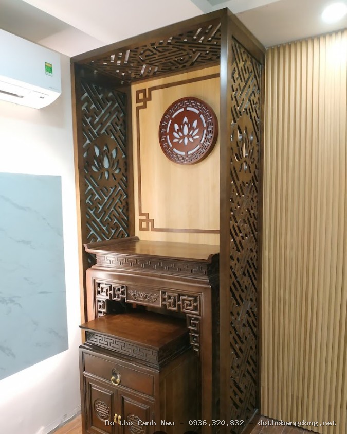 Sập Thờ Mai Điểu Chân Nghê ST02 tại Hà Đông - Bàn thờ Canh Nậu