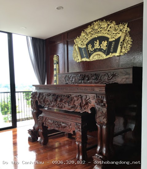 Xưởng sản xuất bàn thờ gỗ ĐỒNG KỴ tại Tây Hồ - Bàn thờ Canh Nậu
