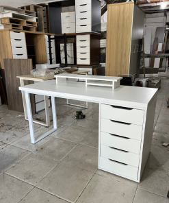 Bàn làm việc cao cấp trắng BLV8