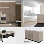 Quầy thu ngân chữ U 1m4 QTN013